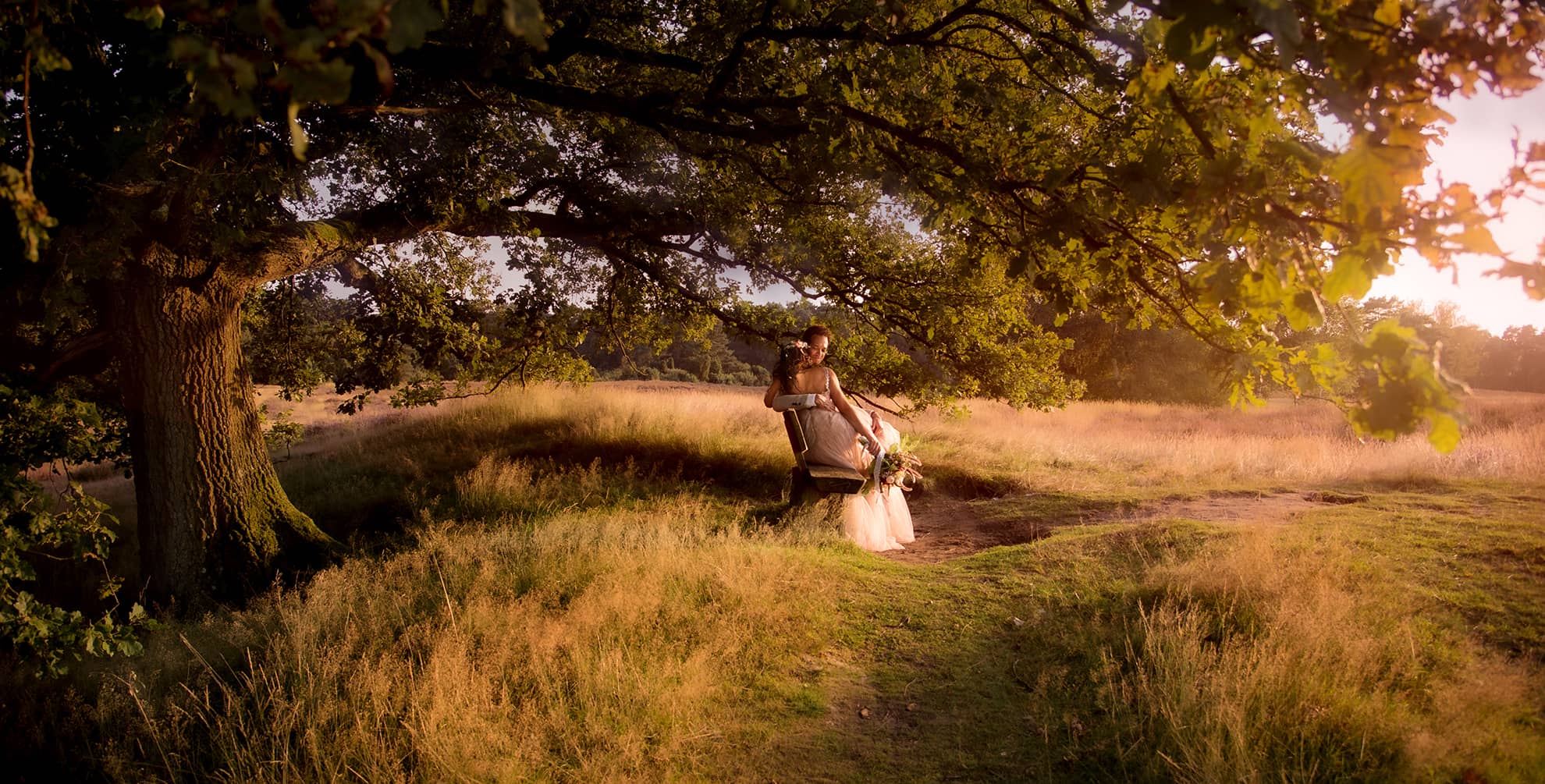 Romantik pur bei Hochzeitsfotos